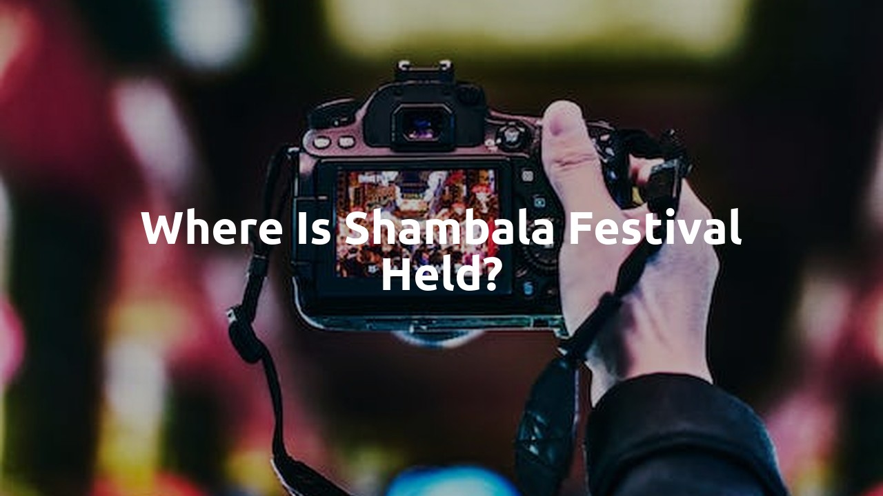 Where is Shambala festival held?