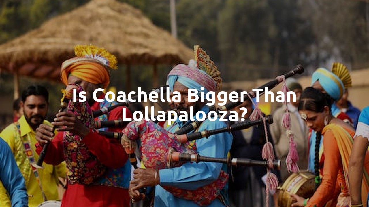 Is Coachella bigger than Lollapalooza?