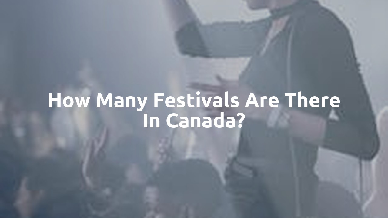How many festivals are there in Canada?