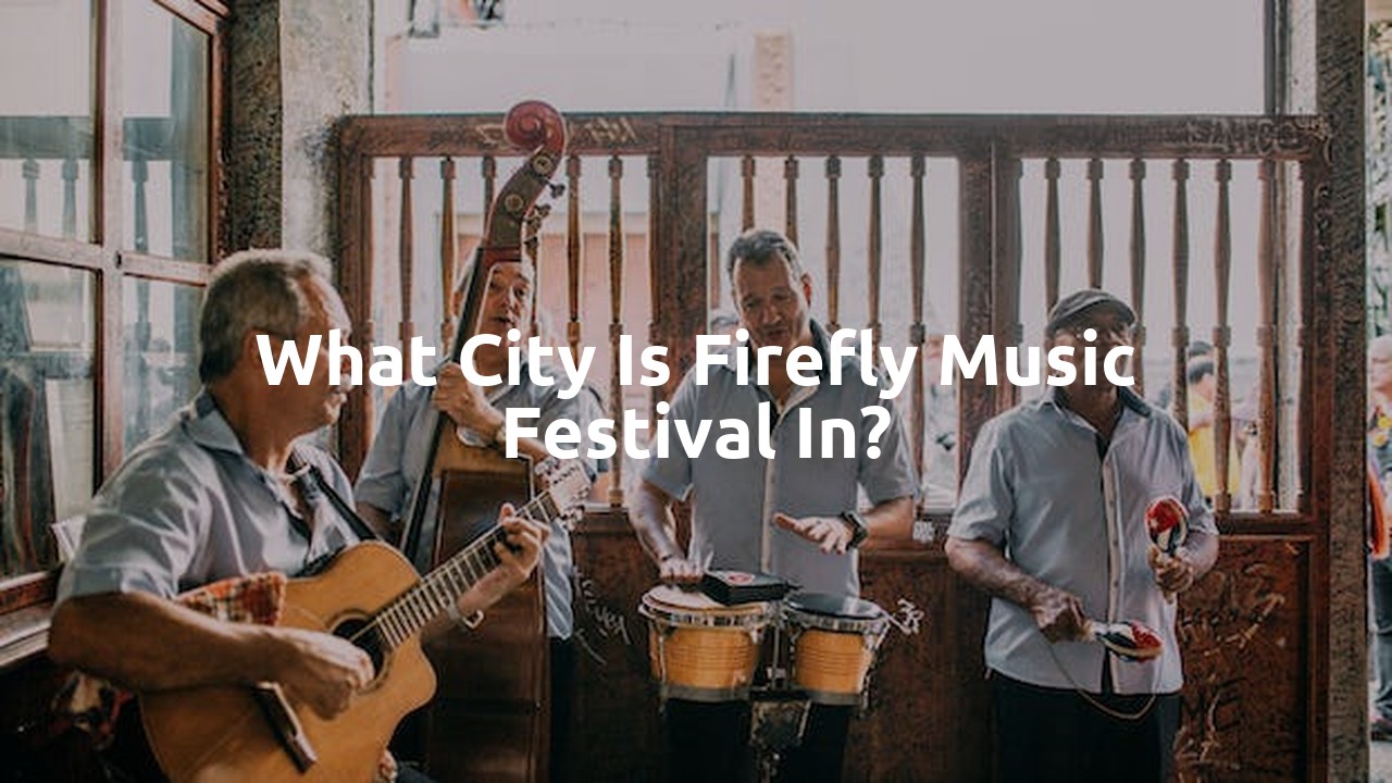 What city is Firefly Music Festival in?