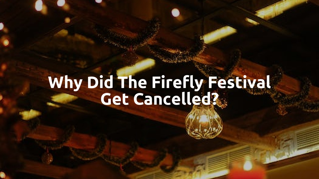 Why did the Firefly festival get Cancelled?