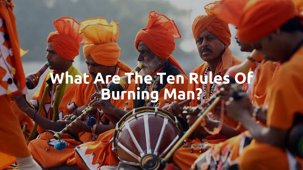 What are the ten rules of Burning Man?
