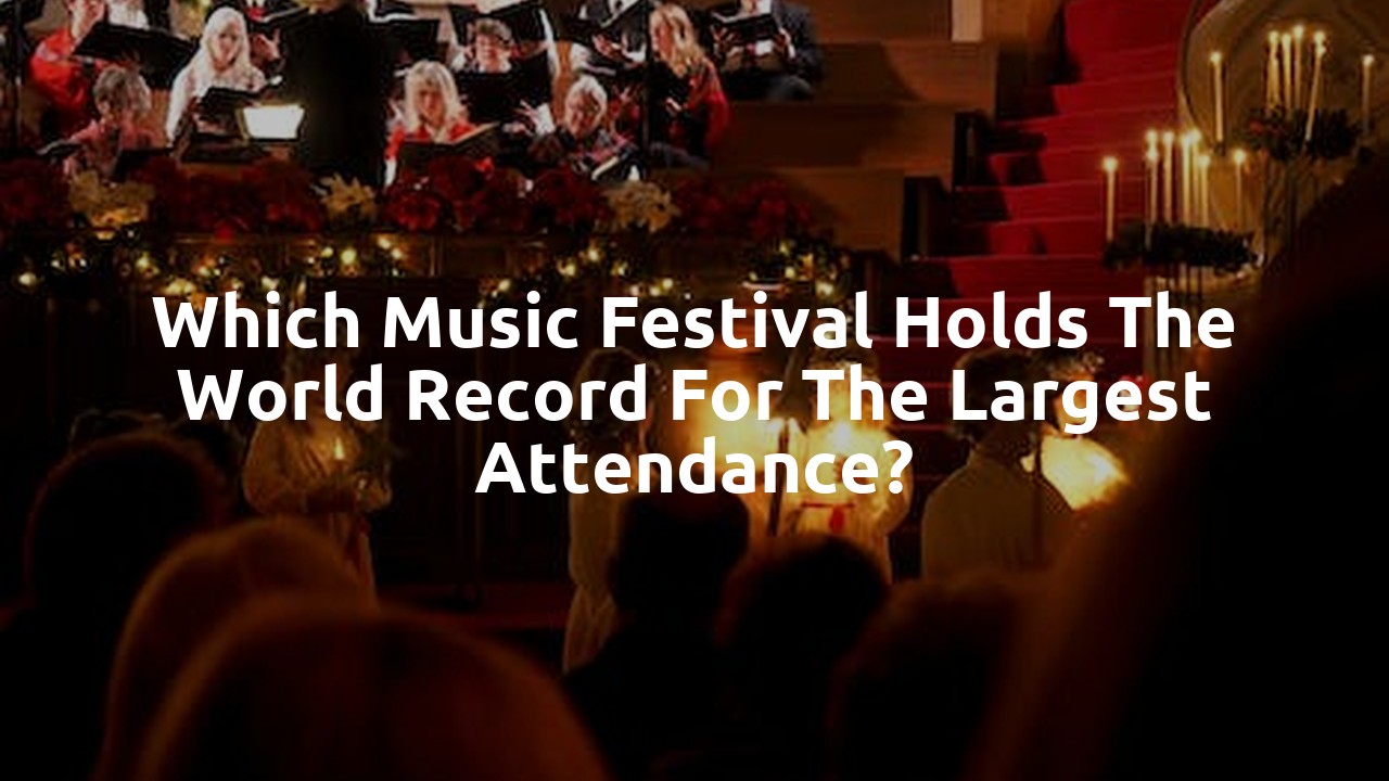 Which music festival holds the world record for the largest attendance?