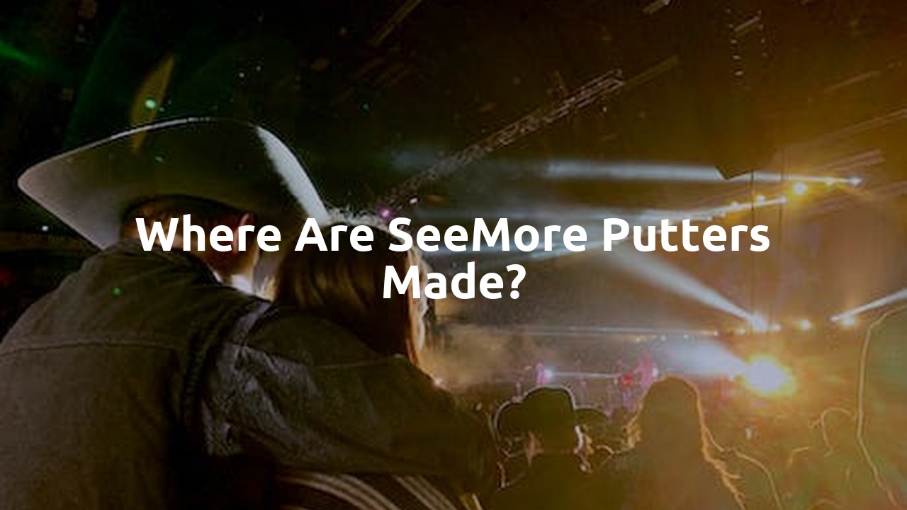 Where are SeeMore Putters made?